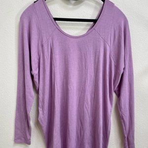 Lucy Activewear Take A Pause S tunic low mesh back lavender no signs of wear